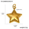 Wholesale Stainless Steel Gold Plated Pendants With Wave Geometry Animals Zodiac Patterns Electroplated