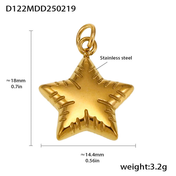 Wholesale Stainless Steel Gold Plated Pendants With Wave Geometry Animals Zodiac Patterns Electroplated