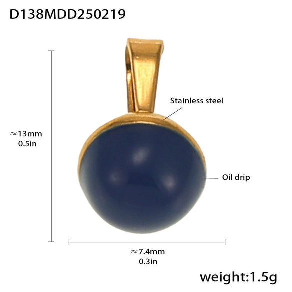 Wholesale Stainless Steel Gold Plated Pendants With Wave Geometry Animals Zodiac Patterns Electroplated