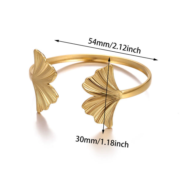 Wholesale Stainless Steel Goldplated Circular Bracelets With Retro Elegance