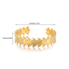 Wholesale Stainless Steel Goldplated Circular Bracelets With Retro Elegance