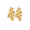 Wholesale Stainless Steel Goldplated Flower Earrings For Women