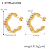 Wholesale Stainless Steel Goldplated Flowershaped Geometric Lace Zircon Earrings Set For Women