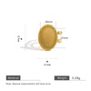 Wholesale Stainless Steel Goldplated Geometric Adjustable Ring Jewelry Accessories