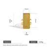 Wholesale Stainless Steel Goldplated Geometric Adjustable Ring Jewelry Accessories