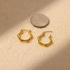 Wholesale Stainless Steel Goldplated Geometric Fashion Retro Allmatch Unisex Earrings With Electroplating