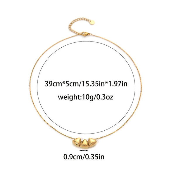 Wholesale Stainless Steel Goldplated Geometric Necklace For Women