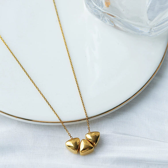 Wholesale Stainless Steel Goldplated Geometric Necklace For Women