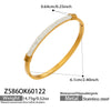 Wholesale Stainless Steel Goldplated Geometric Plum Blossom Stud Bracelet Light Luxury Hand Jewelry