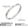 Wholesale Stainless Steel Goldplated Geometric Plum Blossom Stud Bracelet Light Luxury Hand Jewelry