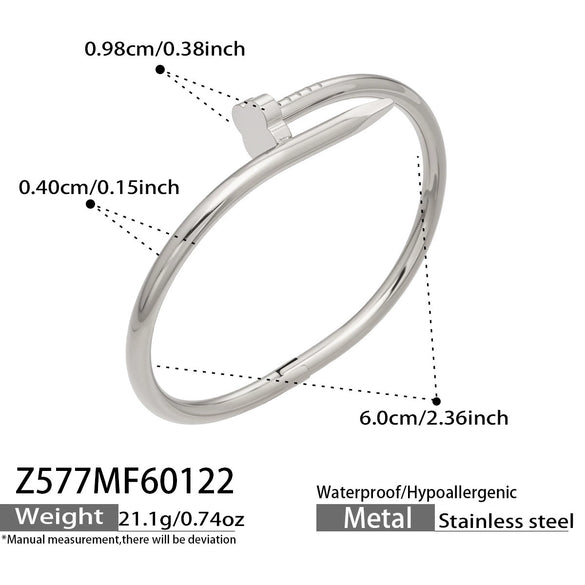 Wholesale Stainless Steel Goldplated Geometric Plum Blossom Stud Bracelet Light Luxury Hand Jewelry