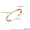 Wholesale Stainless Steel Goldplated Glossy Letter Cshaped Opening Personality Geometric Electroplated Bracelet For Girlfriends And Couples