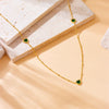 Wholesale Stainless Steel Goldplated Heartshaped Fashion Simple Love Pendant Necklace For Women