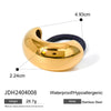 Wholesale Stainless Steel Hair Ring With Smooth U Shaped Black Rubber Band High Elasticity Electroplated