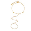 Wholesale Stainless Steel Hand Chain With Simple Style And Fivepointed Star Pattern Electroplated