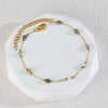 Wholesale Stainless Steel Handmade Geometric Pattern Doublelayer Sweater Chain Necklace Set For Women