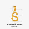 Wholesale Stainless Steel Handmade Letter Pendant Accessories With Polishing Hip Hop And Minimalist Style