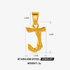 Wholesale Stainless Steel Handmade Letter Pendant Accessories With Polishing Hip Hop And Minimalist Style