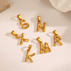 Wholesale Stainless Steel Handmade Letter Pendant Accessories With Polishing Hip Hop And Minimalist Style