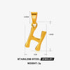 Wholesale Stainless Steel Handmade Letter Pendant Accessories With Polishing Hip Hop And Minimalist Style