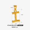Wholesale Stainless Steel Handmade Letter Pendant Accessories With Polishing Hip Hop And Minimalist Style