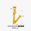 Wholesale Stainless Steel Handmade Letter Pendant Accessories With Polishing Hip Hop And Minimalist Style