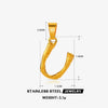 Wholesale Stainless Steel Handmade Letter Pendant Accessories With Polishing Hip Hop And Minimalist Style