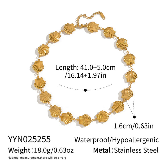 Wholesale Stainless Steel Handstitched Marine Life Pattern Electroplated Necklaces And Bracelets For Women