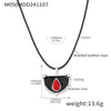 Wholesale Stainless Steel Handwoven Rope Geometric Weight Glaze Pendant Long Necklace For Women
