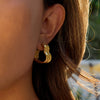 Wholesale Stainless Steel Heart Earrings With Electroplating Light Luxury Niche Design For Women