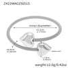 Wholesale Stainless Steel Heart Hollow Fashion Ol Style Electroplated Bracelet