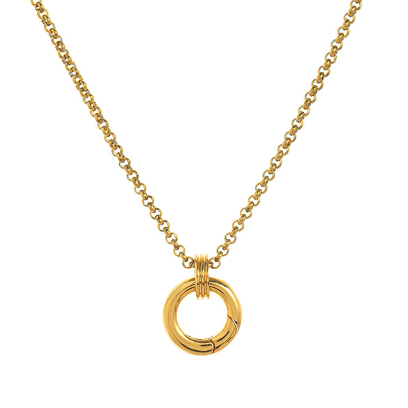 Wholesale Stainless Steel Heart Pendant Necklace With Mixed Gemstone Setting And Electroplating For Women