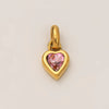 Wholesale Stainless Steel Heart Pendant Necklace With Mixed Gemstone Setting And Electroplating For Women