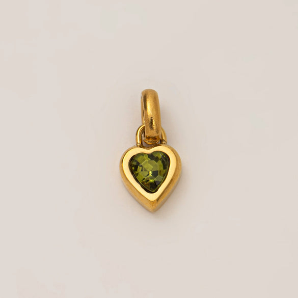 Wholesale Stainless Steel Heart Pendant Necklace With Mixed Gemstone Setting And Electroplating For Women