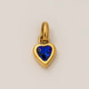 Wholesale Stainless Steel Heart Pendant Necklace With Mixed Gemstone Setting And Electroplating For Women