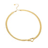 Wholesale Stainless Steel Heart Shape Electroplated Necklace For Women
