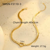 Wholesale Stainless Steel Heart Shape Electroplated Necklace For Women