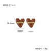 Wholesale Stainless Steel Heart Shape Electroplated Stud Earrings For Women Fashion Style