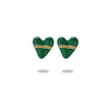 Wholesale Stainless Steel Heart Shape Electroplated Stud Earrings For Women Fashion Style