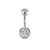 Wholesale Stainless Steel Heart Shape Electroplating Navel Ring Body Piercing Jewelry For Unisex