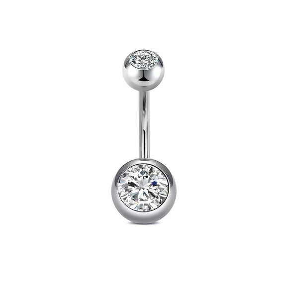 Wholesale Stainless Steel Heart Shape Electroplating Navel Ring Body Piercing Jewelry For Unisex