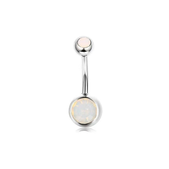 Wholesale Stainless Steel Heart Shape Electroplating Navel Ring Body Piercing Jewelry For Unisex