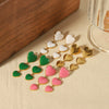 Wholesale Stainless Steel Heart Shape Epoxy Lovely Women's Earrings