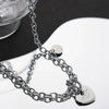 Wholesale Stainless Steel Heart Shape Geometric Fashion Clavicle Chain Necklace Electroplated Unisex Jewelry