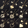 Wholesale Stainless Steel Heart Shape Light Luxury Style Jewelry Set With Electroplating Treatment Including Necklace And Earrings