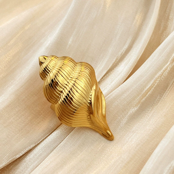 Wholesale Stainless Steel Heart Shape Luxury Niche Natural Style Electroplated Ring Jewelry