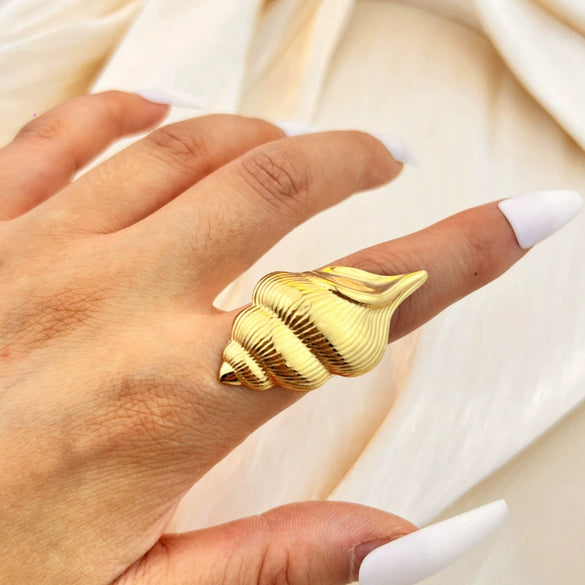 Wholesale Stainless Steel Heart Shape Luxury Niche Natural Style Electroplated Ring Jewelry