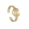 Wholesale Stainless Steel Heart Shape Open Ring For Couple Electroplated Light Luxury Trendy Style