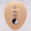 Wholesale Stainless Steel Heart Shape Pendant Navel Ring Jewelry With Electroplating