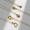 Wholesale Stainless Steel Heart Shape Pendant Necklace For Women Electroplated Fashion Trend Clavicle Chain